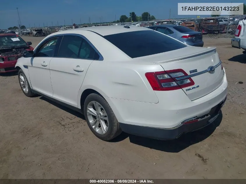 1FAHP2E82EG143223 2014 Ford Taurus Sel