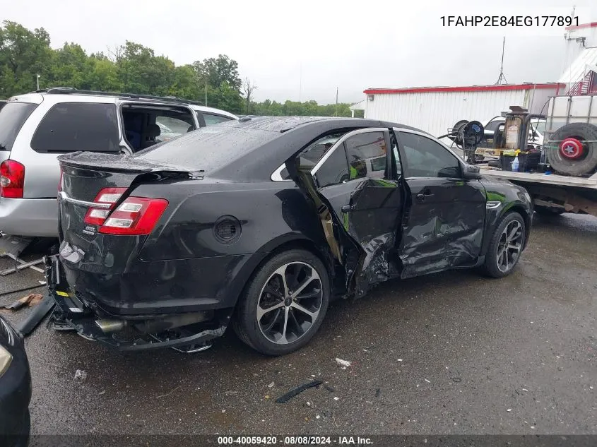 2014 Ford Taurus Sel VIN: 1FAHP2E84EG177891 Lot: 40059420