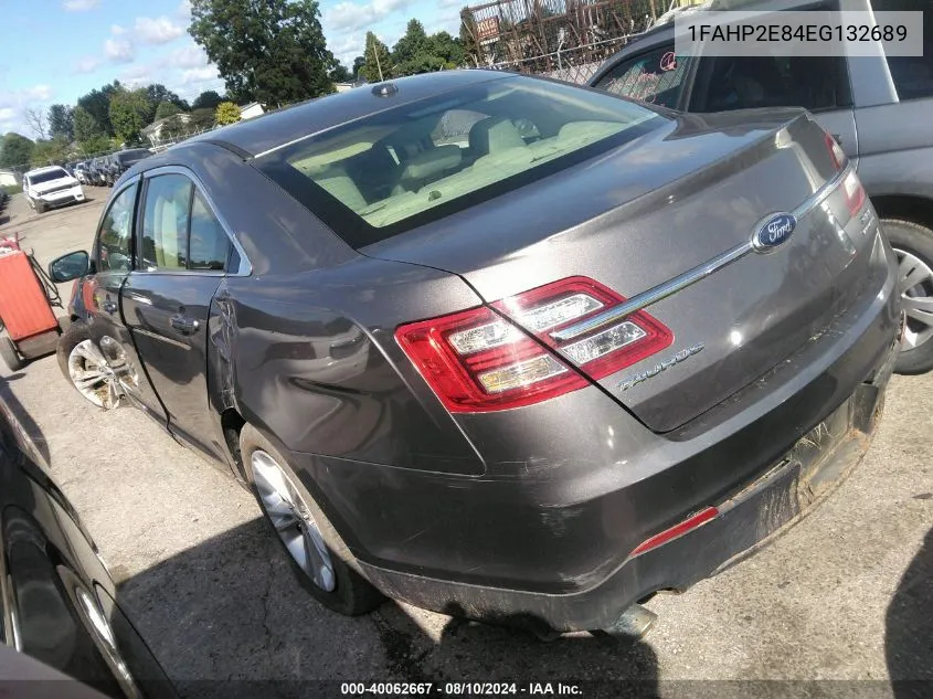 2014 Ford Taurus Sel VIN: 1FAHP2E84EG132689 Lot: 40062667