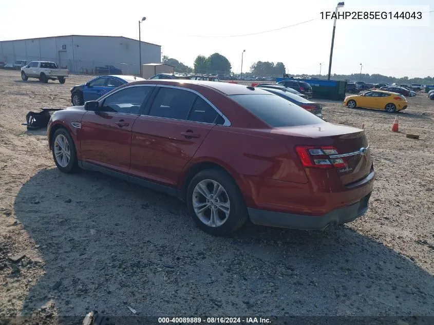 2014 Ford Taurus Sel VIN: 1FAHP2E85EG144043 Lot: 40089889