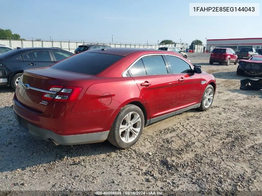 2014 Ford Taurus Sel VIN: 1FAHP2E85EG144043 Lot: 40089889