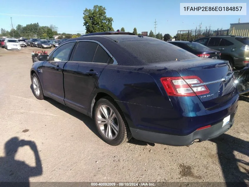 1FAHP2E86EG184857 2014 Ford Taurus Sel