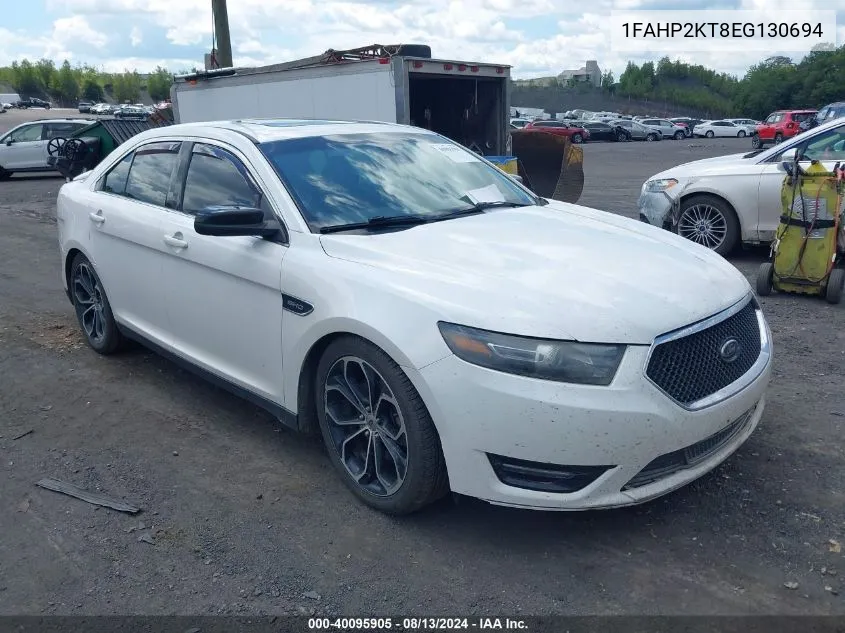 2014 Ford Taurus Sho VIN: 1FAHP2KT8EG130694 Lot: 40095905