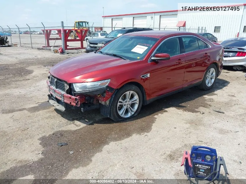 2014 Ford Taurus Sel VIN: 1FAHP2E8XEG127495 Lot: 40098402