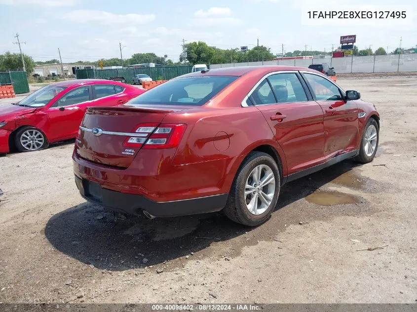 2014 Ford Taurus Sel VIN: 1FAHP2E8XEG127495 Lot: 40098402