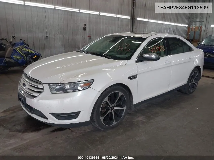 2014 Ford Taurus Limited VIN: 1FAHP2F84EG113509 Lot: 40139935