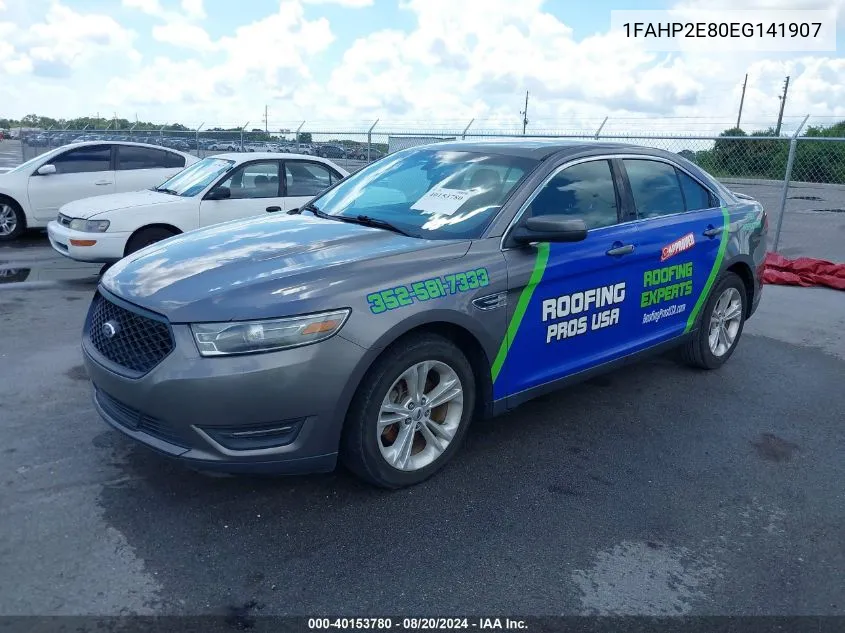 2014 Ford Taurus Sel VIN: 1FAHP2E80EG141907 Lot: 40153780