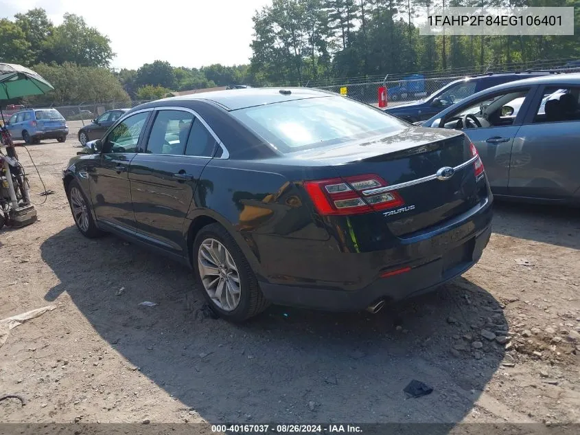 1FAHP2F84EG106401 2014 Ford Taurus Limited