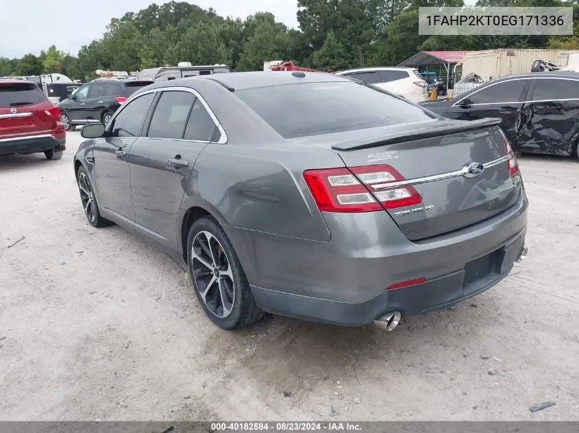 1FAHP2KT0EG171336 2014 Ford Taurus Sho