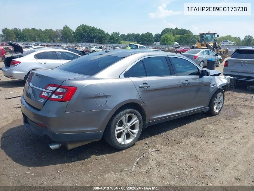 1FAHP2E89EG173738 2014 Ford Taurus Sel