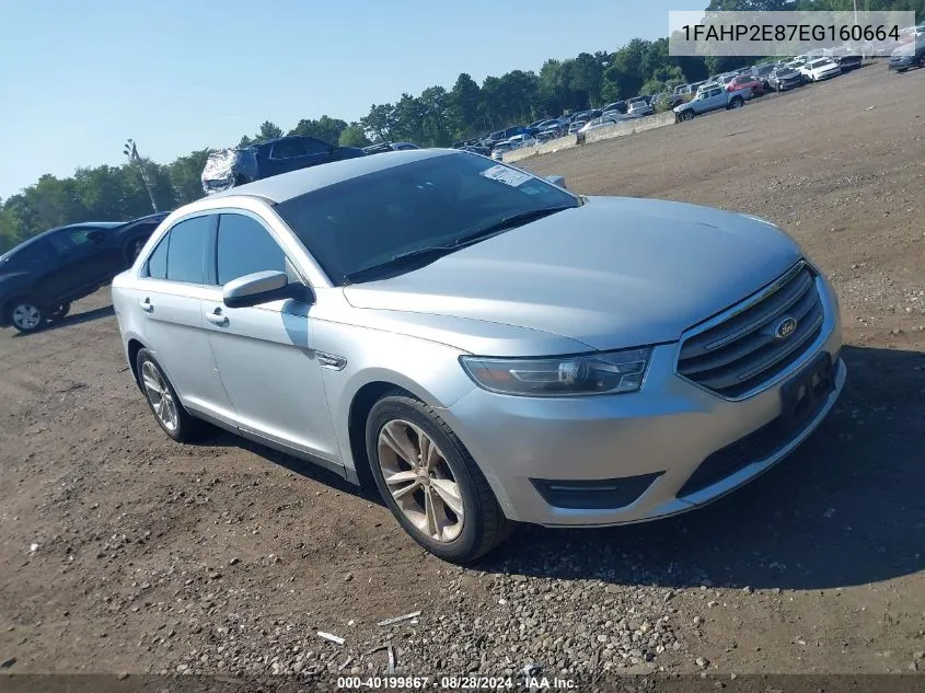 2014 Ford Taurus Sel VIN: 1FAHP2E87EG160664 Lot: 40199867