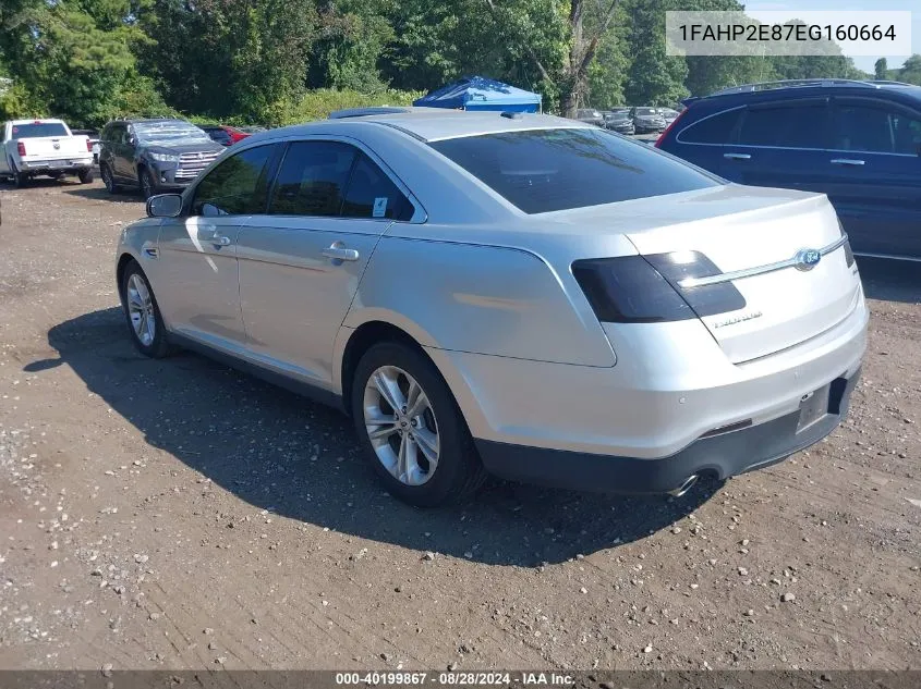 2014 Ford Taurus Sel VIN: 1FAHP2E87EG160664 Lot: 40199867