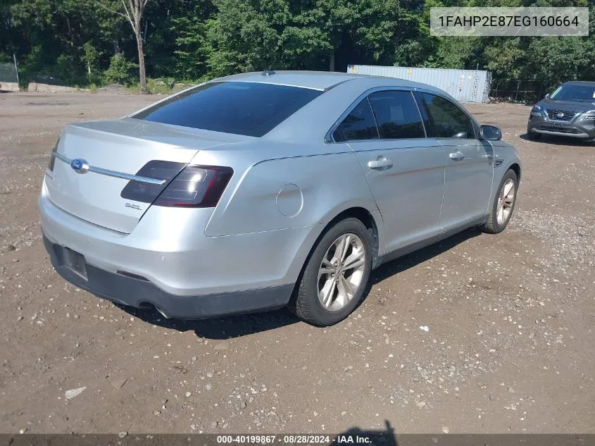 1FAHP2E87EG160664 2014 Ford Taurus Sel