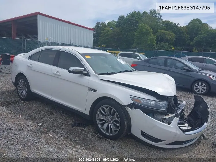 1FAHP2F83EG147795 2014 Ford Taurus Limited