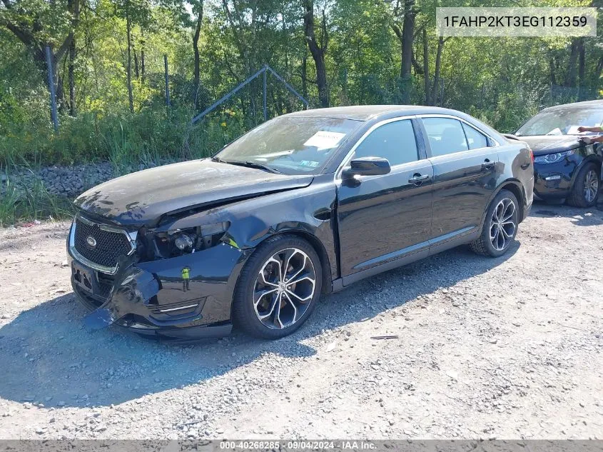 2014 Ford Taurus Sho VIN: 1FAHP2KT3EG112359 Lot: 40268285