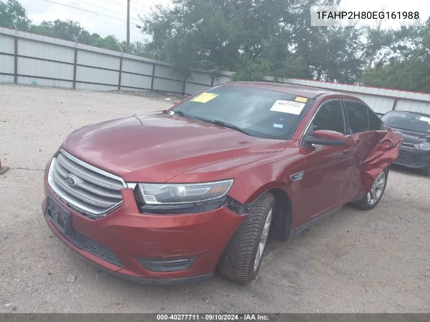 2014 Ford Taurus Sel VIN: 1FAHP2H80EG161988 Lot: 40277711