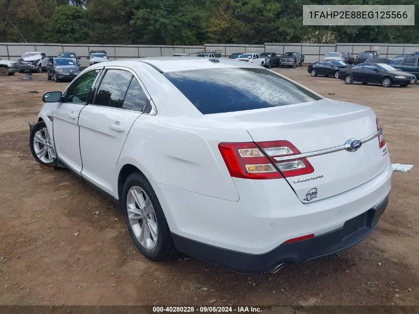 2014 Ford Taurus Sel VIN: 1FAHP2E88EG125566 Lot: 40280228