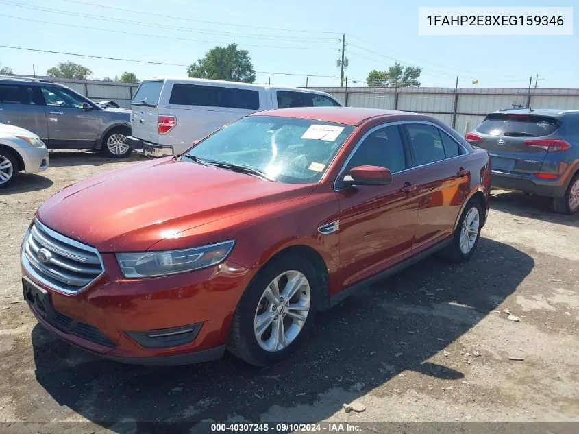 2014 Ford Taurus Sel VIN: 1FAHP2E8XEG159346 Lot: 40307245