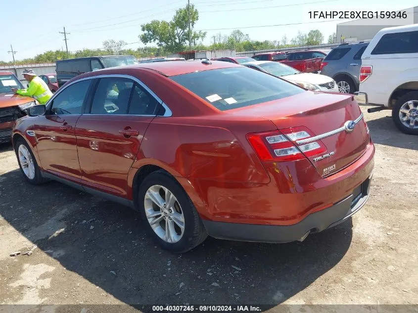 2014 Ford Taurus Sel VIN: 1FAHP2E8XEG159346 Lot: 40307245