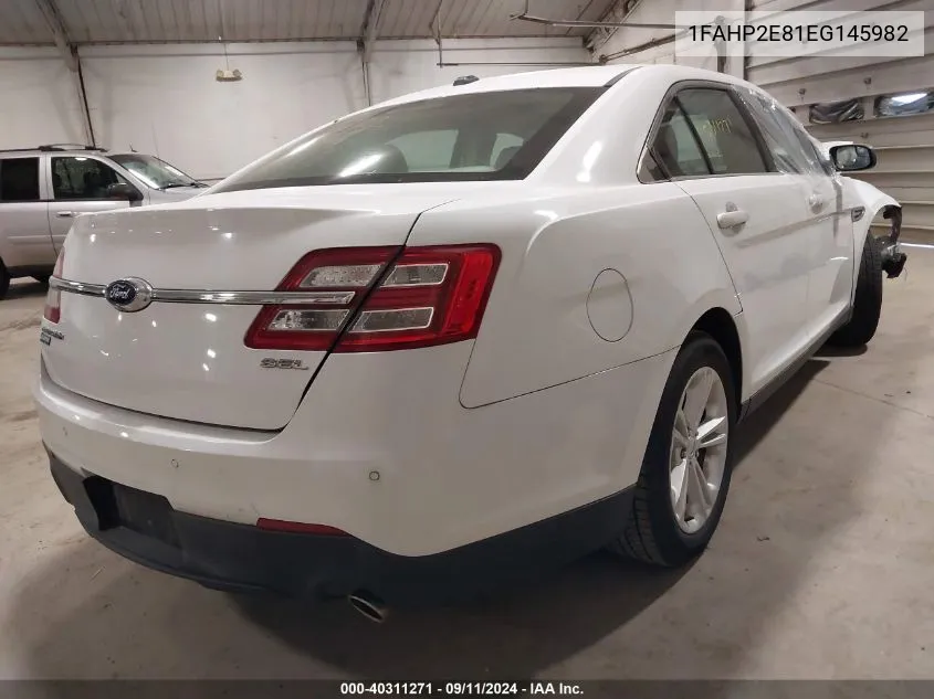 1FAHP2E81EG145982 2014 Ford Taurus Sel