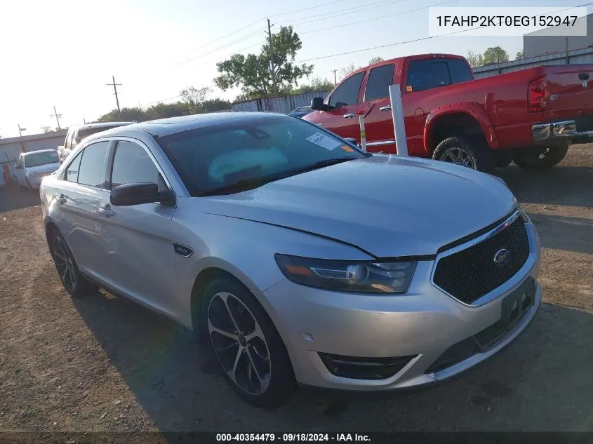 2014 Ford Taurus Sho VIN: 1FAHP2KT0EG152947 Lot: 40354479