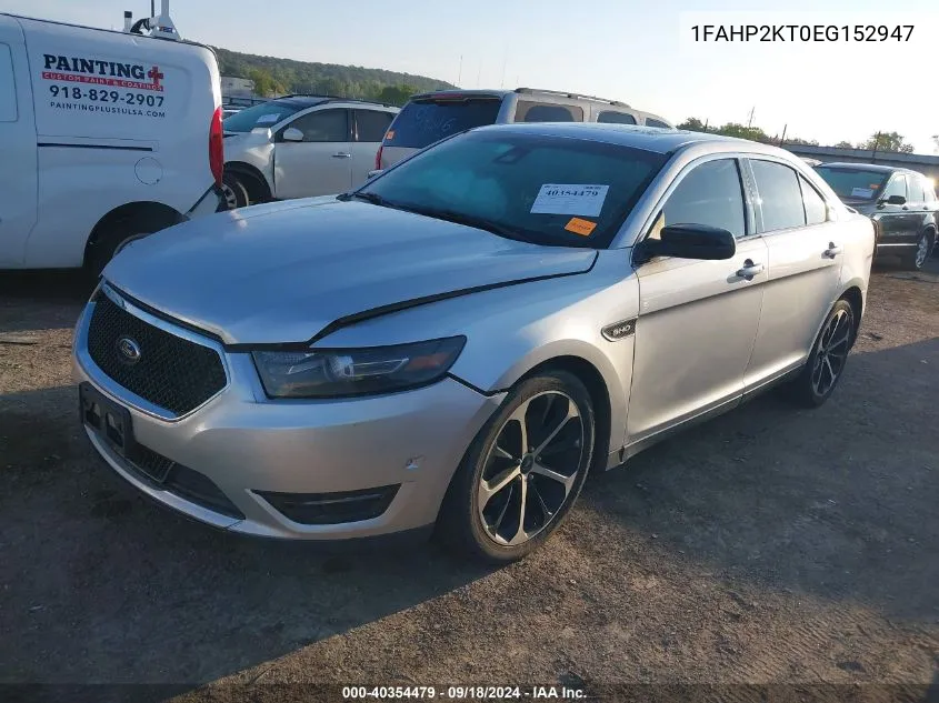 1FAHP2KT0EG152947 2014 Ford Taurus Sho