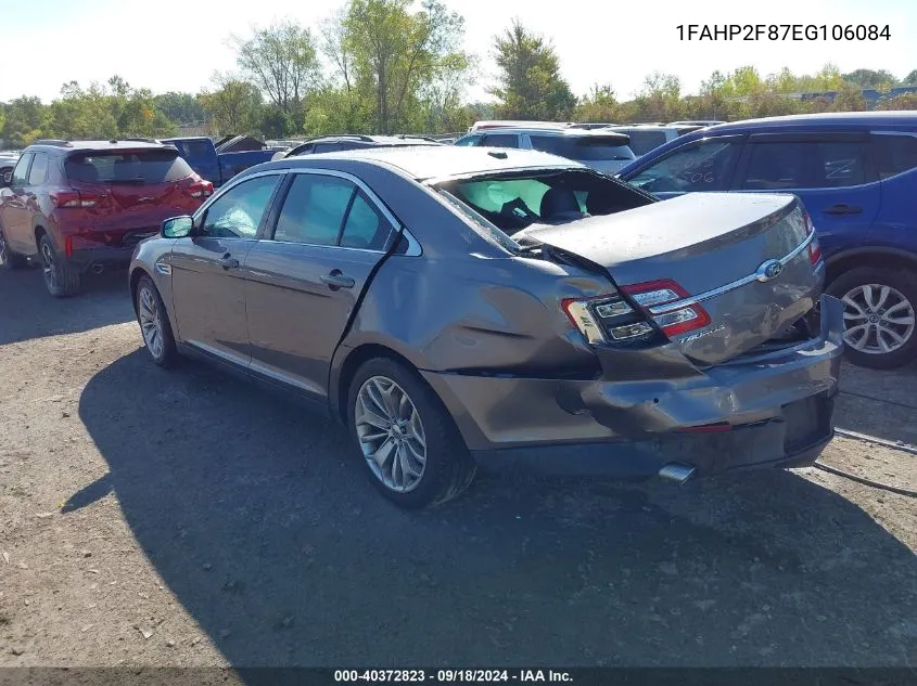 1FAHP2F87EG106084 2014 Ford Taurus Limited