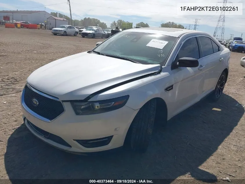 1FAHP2KT2EG102261 2014 Ford Taurus Sho