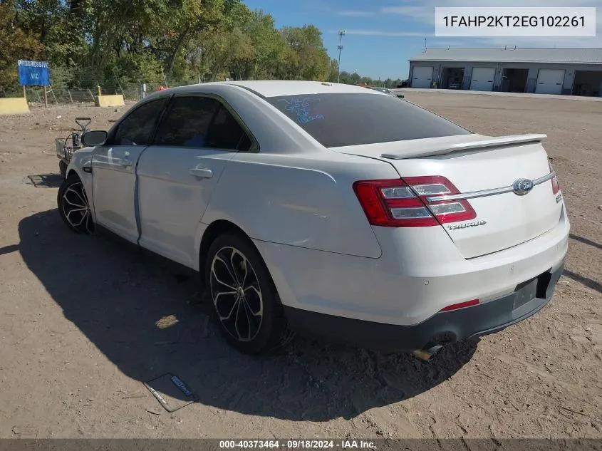 1FAHP2KT2EG102261 2014 Ford Taurus Sho