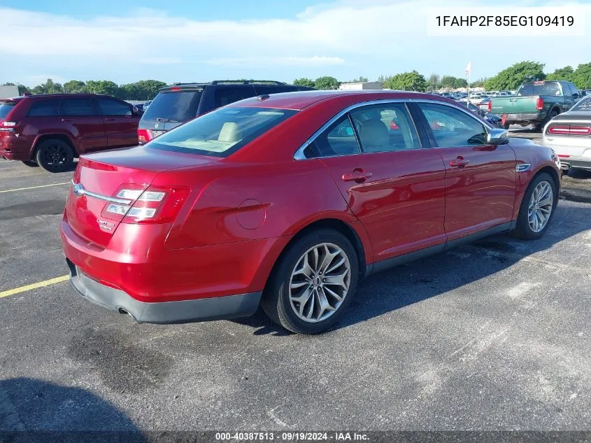 2014 Ford Taurus Limited VIN: 1FAHP2F85EG109419 Lot: 40387513