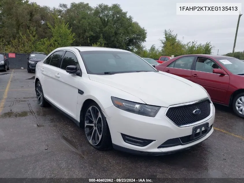 2014 Ford Taurus Sho VIN: 1FAHP2KTXEG135413 Lot: 40402062