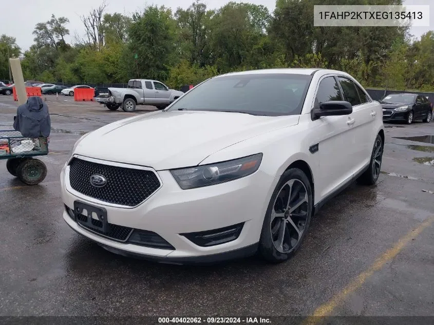 2014 Ford Taurus Sho VIN: 1FAHP2KTXEG135413 Lot: 40402062