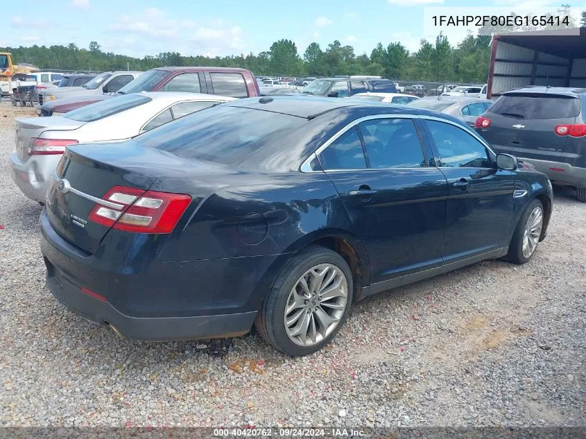 1FAHP2F80EG165414 2014 Ford Taurus Limited