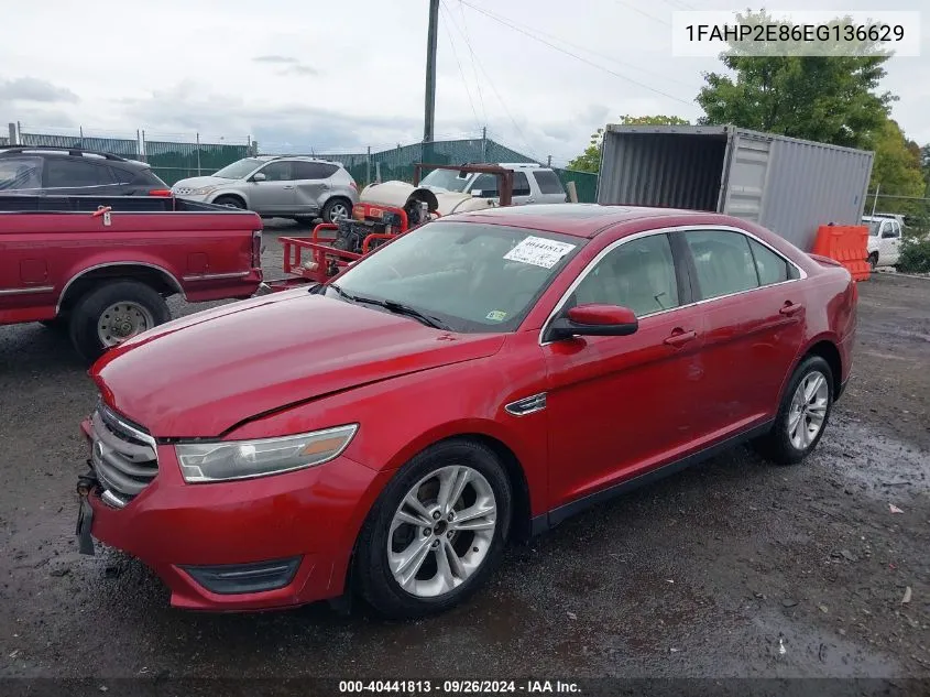 2014 Ford Taurus Sel VIN: 1FAHP2E86EG136629 Lot: 40441813