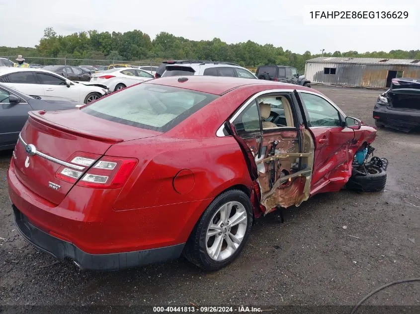 2014 Ford Taurus Sel VIN: 1FAHP2E86EG136629 Lot: 40441813