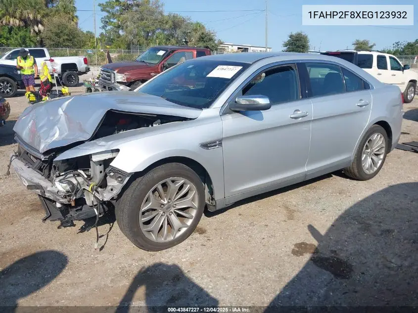 1FAHP2F8XEG123932 2014 Ford Taurus Limited