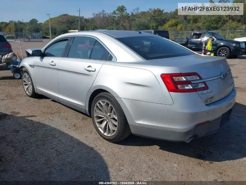 1FAHP2F8XEG123932 2014 Ford Taurus Limited