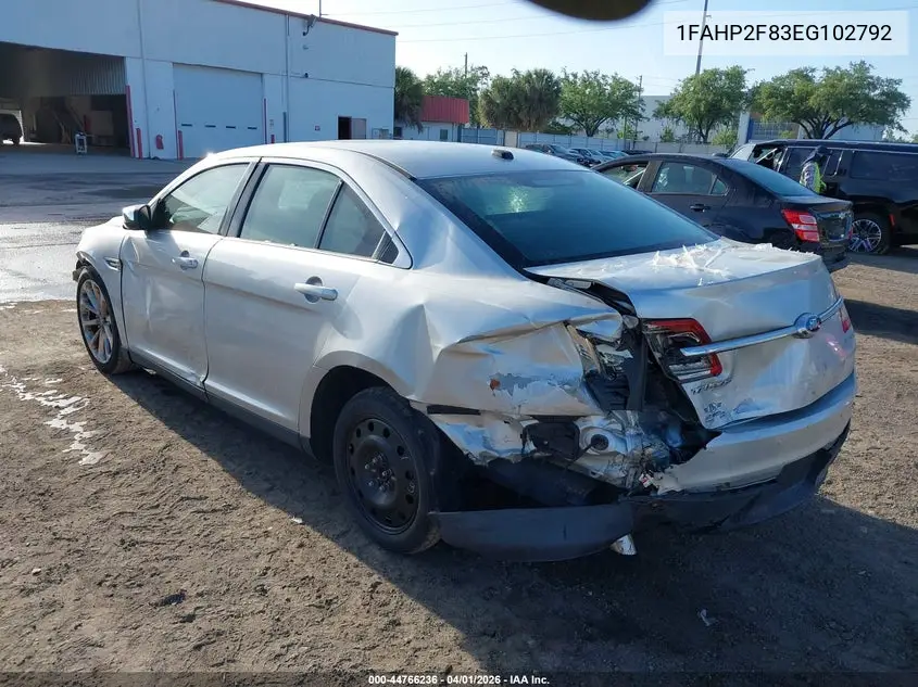 1FAHP2F83EG102792 2014 Ford Taurus Limited