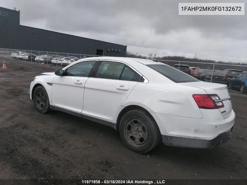 1FAHP2MK0FG132672 2015 Ford Taurus