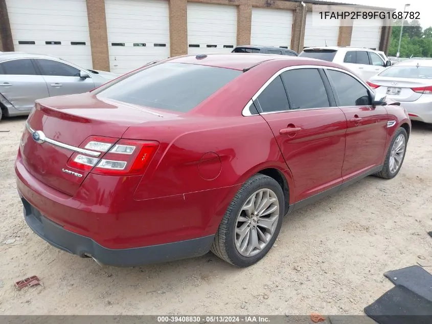 2015 Ford Taurus Limited VIN: 1FAHP2F89FG168782 Lot: 39408830