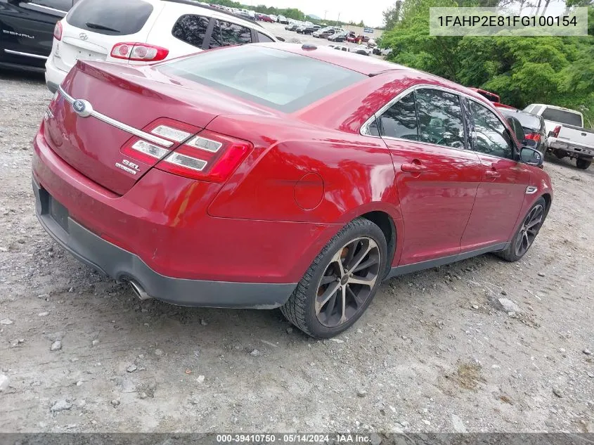 1FAHP2E81FG100154 2015 Ford Taurus Sel