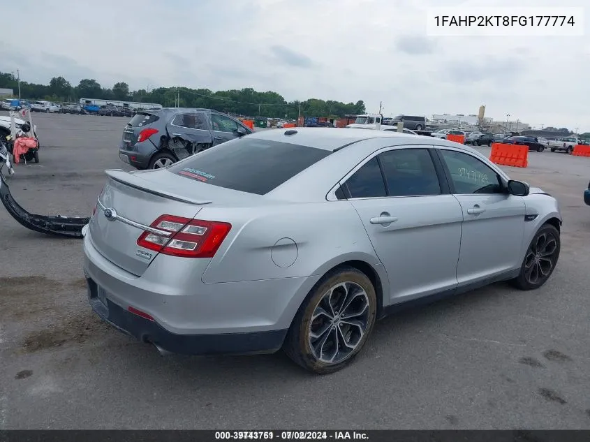 2015 Ford Taurus Sho VIN: 1FAHP2KT8FG177774 Lot: 39743751