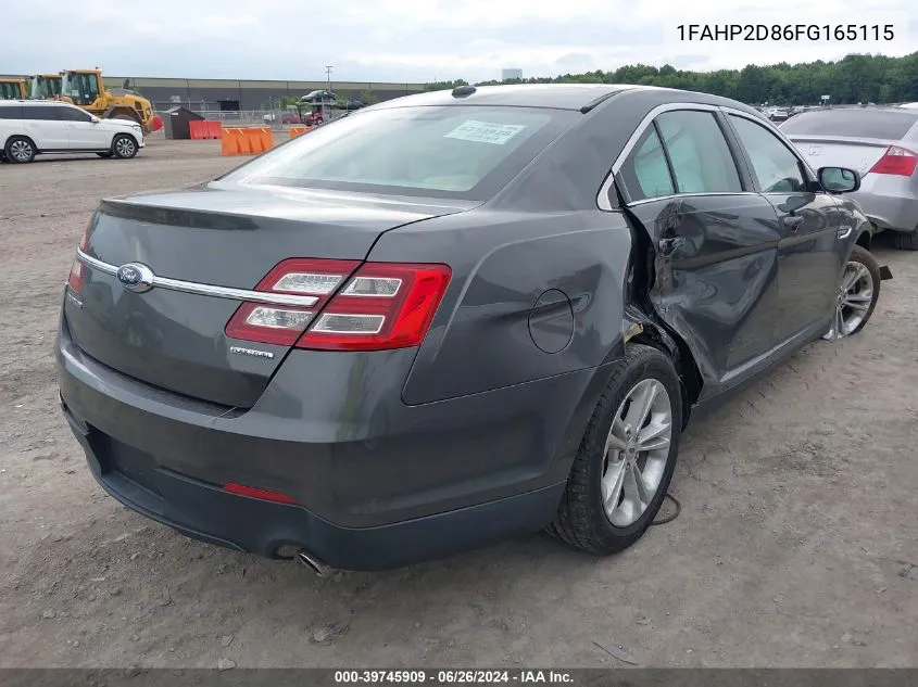 2015 Ford Taurus Se VIN: 1FAHP2D86FG165115 Lot: 39745909