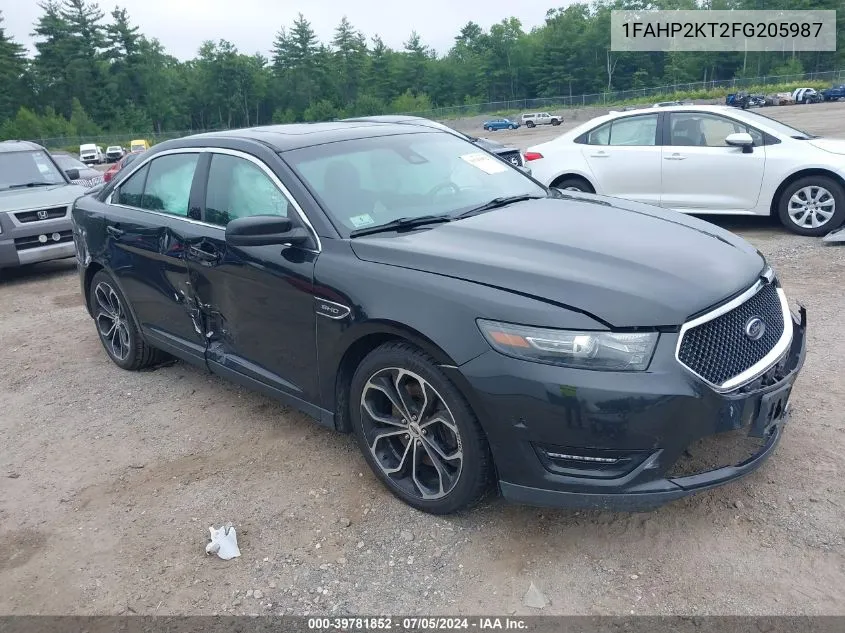 1FAHP2KT2FG205987 2015 Ford Taurus Sho