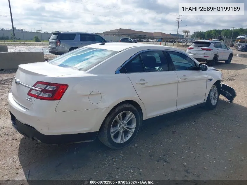 2015 Ford Taurus Sel VIN: 1FAHP2E89FG199189 Lot: 39792985