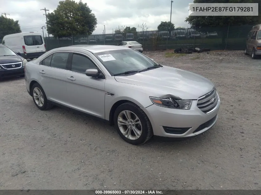 2015 Ford Taurus Sel VIN: 1FAHP2E87FG179281 Lot: 39965003