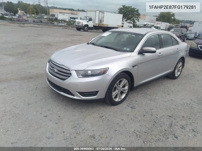 2015 Ford Taurus Sel VIN: 1FAHP2E87FG179281 Lot: 39965003