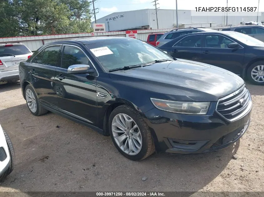 2015 Ford Taurus Limited VIN: 1FAHP2F85FG114587 Lot: 39971250