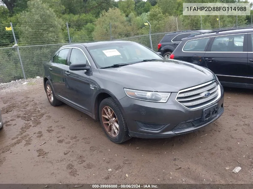 2015 Ford Taurus Se VIN: 1FAHP2D88FG114988 Lot: 39986080