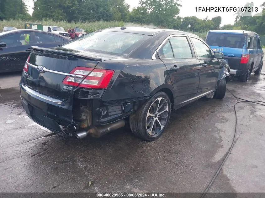 2015 Ford Taurus Sho VIN: 1FAHP2KT6FG167213 Lot: 40029985